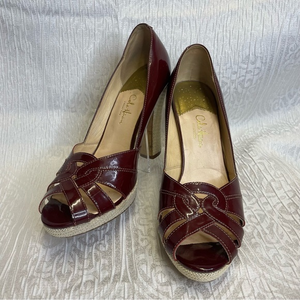 Cole Haan red patent leather pumps size‎ 9